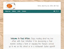 Tablet Screenshot of foodaffairs.net